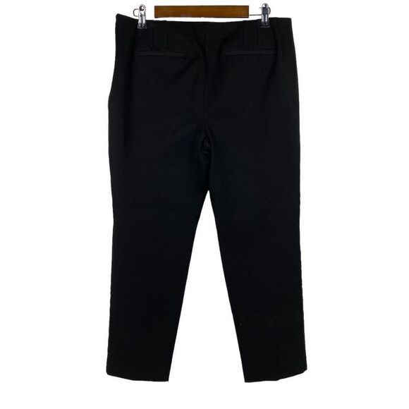 Talbots Women's Refined Bi-Stretch Straight-Leg Pants size 14P Black - Picture 2 of 7